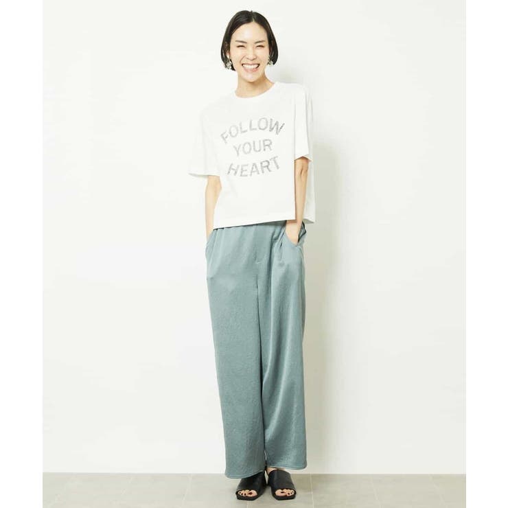 リバースサイドプリントロゴTシャツ | MICHEL KLEIN | 詳細画像3 