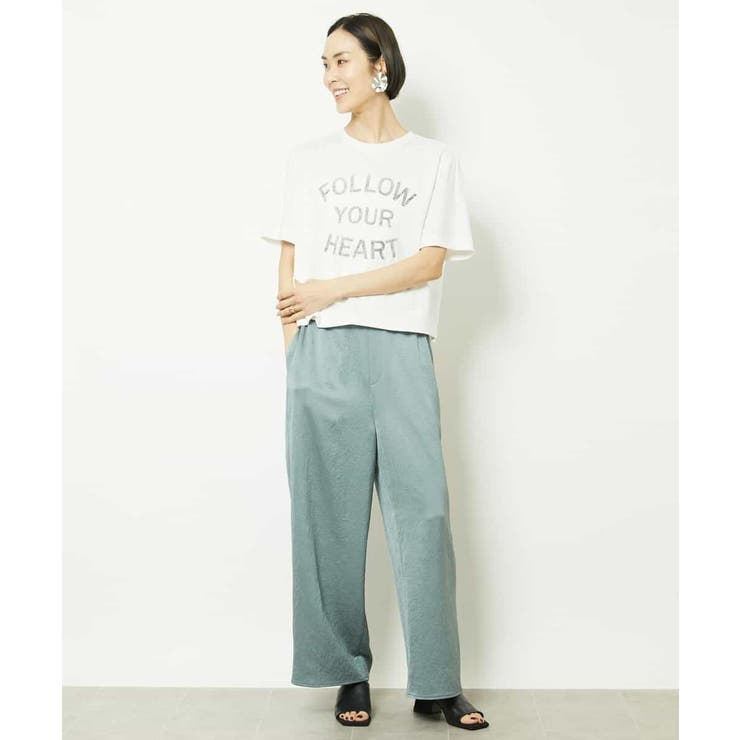 リバースサイドプリントロゴTシャツ | MICHEL KLEIN | 詳細画像5 
