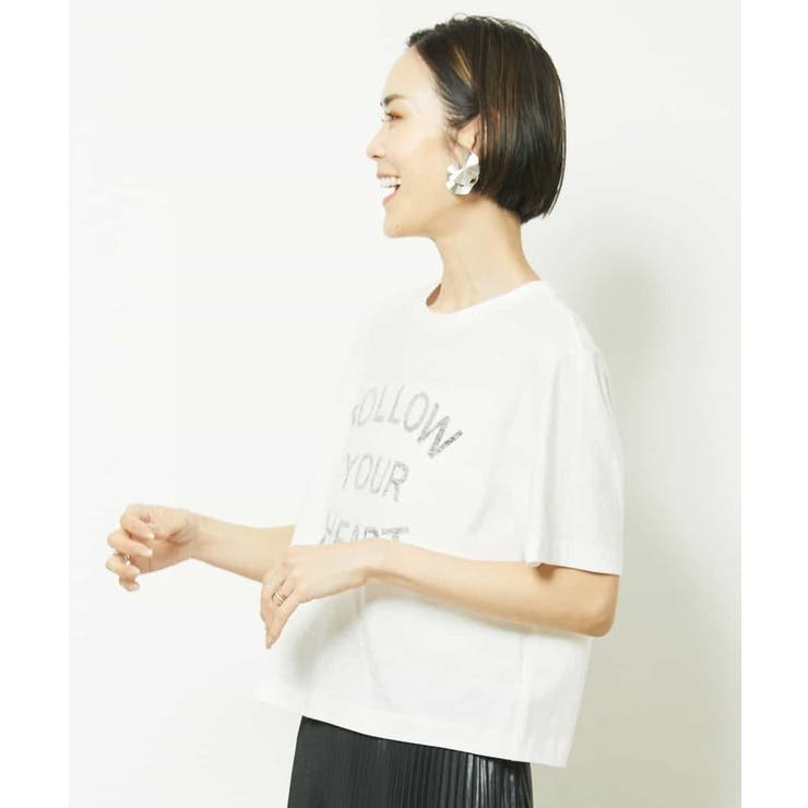 リバースサイドプリントロゴTシャツ | MICHEL KLEIN | 詳細画像8 