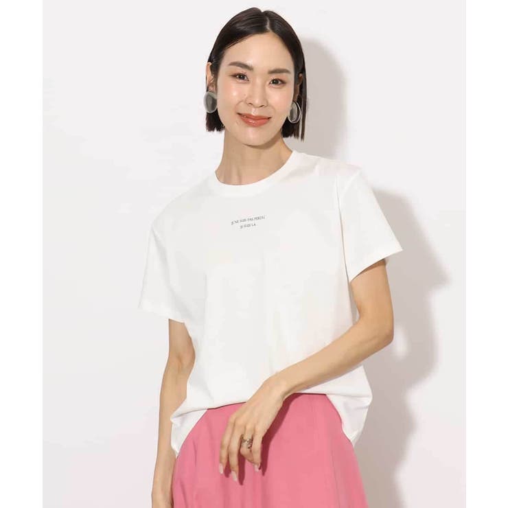 ホワイト | ワンポイントロゴTシャツ | MICHEL KLEIN