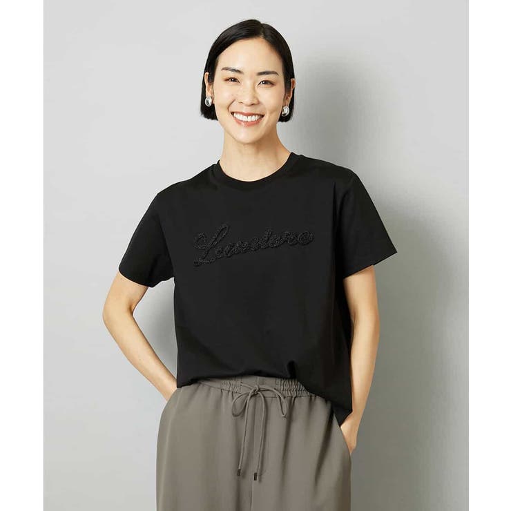 メタリックチェーンテープ刺繍ロゴＴシャツ | MICHEL KLEIN | 詳細画像13 