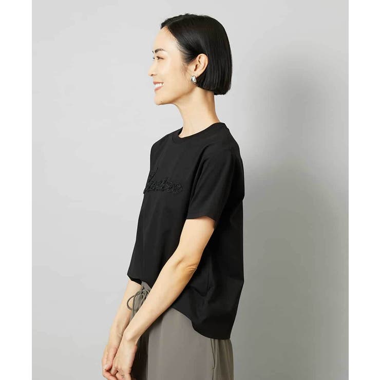 メタリックチェーンテープ刺繍ロゴＴシャツ | MICHEL KLEIN | 詳細画像14 