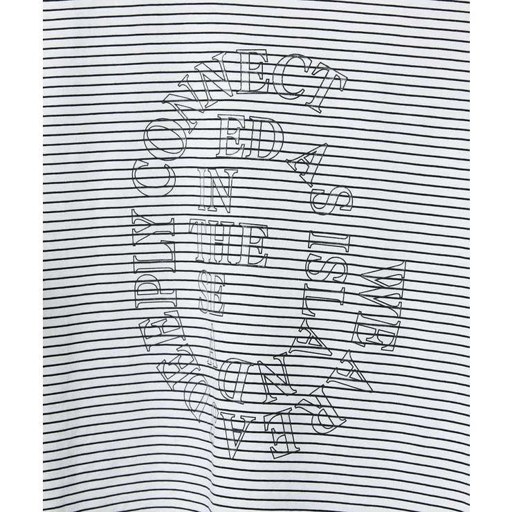 透明箔プリントボーダーTシャツ | MICHEL KLEIN | 詳細画像26 