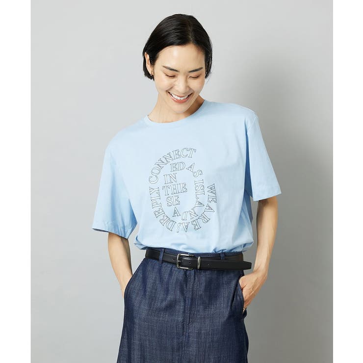 透明箔プリントTシャツ | MICHEL KLEIN | 詳細画像1 