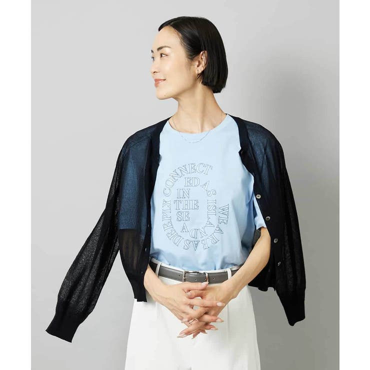 透明箔プリントTシャツ | MICHEL KLEIN | 詳細画像16 