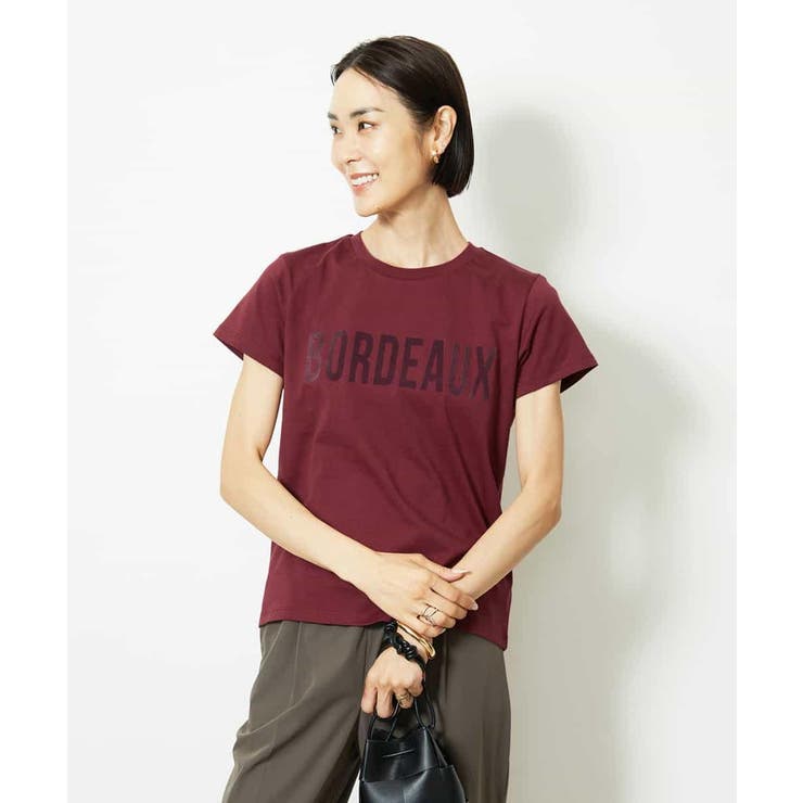 ボルドー | フロッキーロゴTシャツ | MICHEL KLEIN