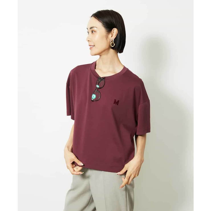 イニシャル刺繍Ｔシャツ(無地） | MICHEL KLEIN | 詳細画像11 