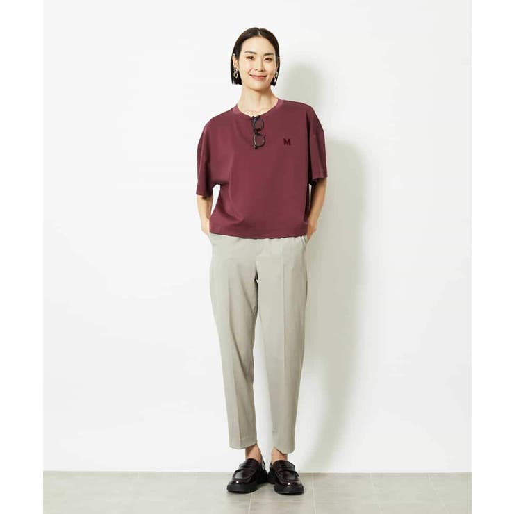 イニシャル刺繍Ｔシャツ(無地） | MICHEL KLEIN | 詳細画像13 