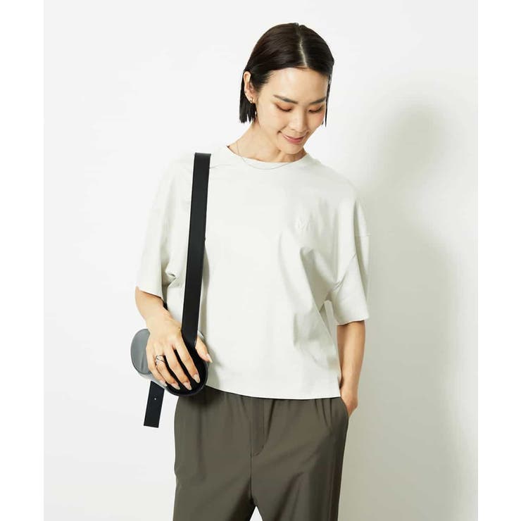 イニシャル刺繍Ｔシャツ(無地） | MICHEL KLEIN | 詳細画像2 