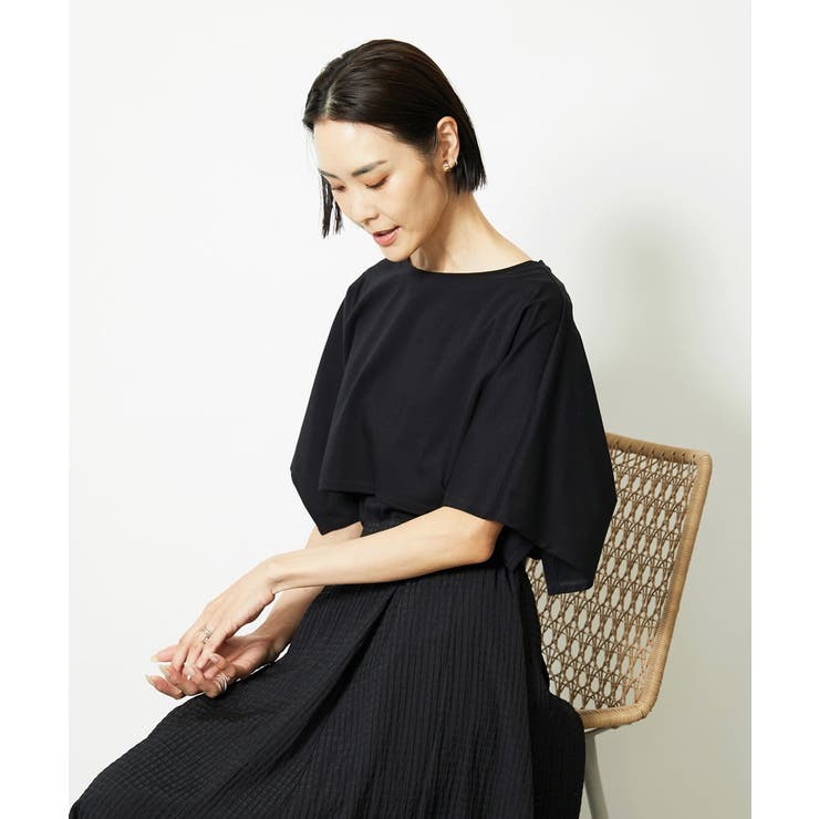 ケープスリーブカットソー | MICHEL KLEIN | 詳細画像8 