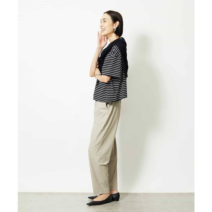 イニシャル刺繍Ｔシャツ(ボーダー柄） | MICHEL KLEIN | 詳細画像11 