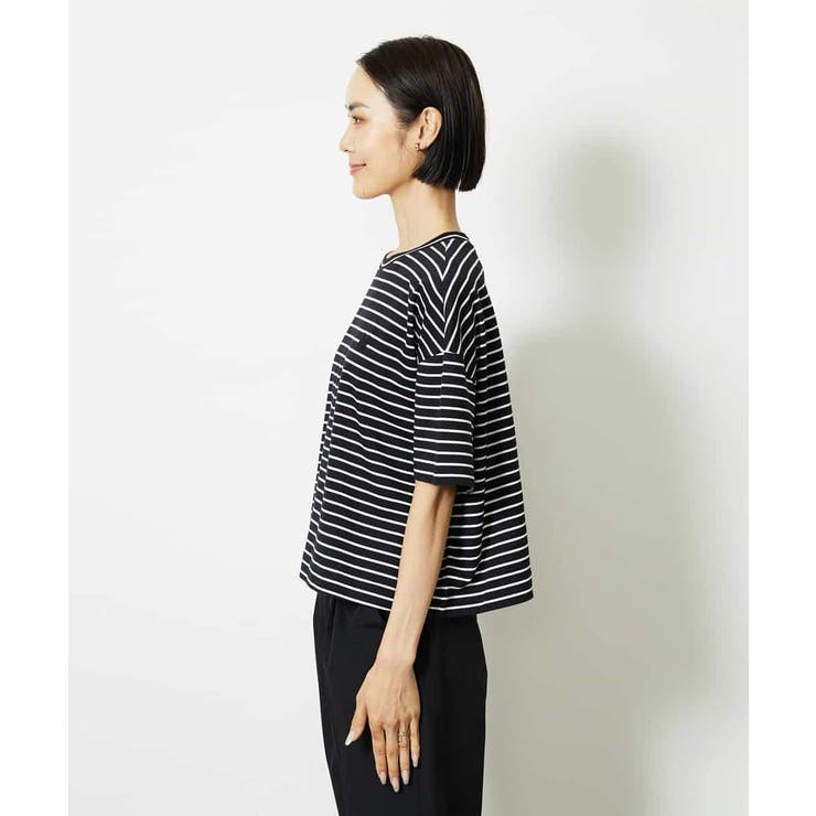 イニシャル刺繍Ｔシャツ(ボーダー柄） | MICHEL KLEIN | 詳細画像14 