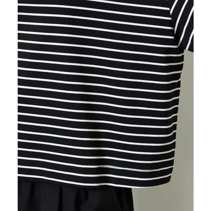 イニシャル刺繍Ｔシャツ(ボーダー柄） | MICHEL KLEIN | 詳細画像18 