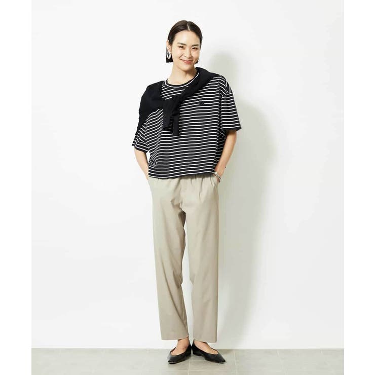 イニシャル刺繍Ｔシャツ(ボーダー柄） | MICHEL KLEIN | 詳細画像9 