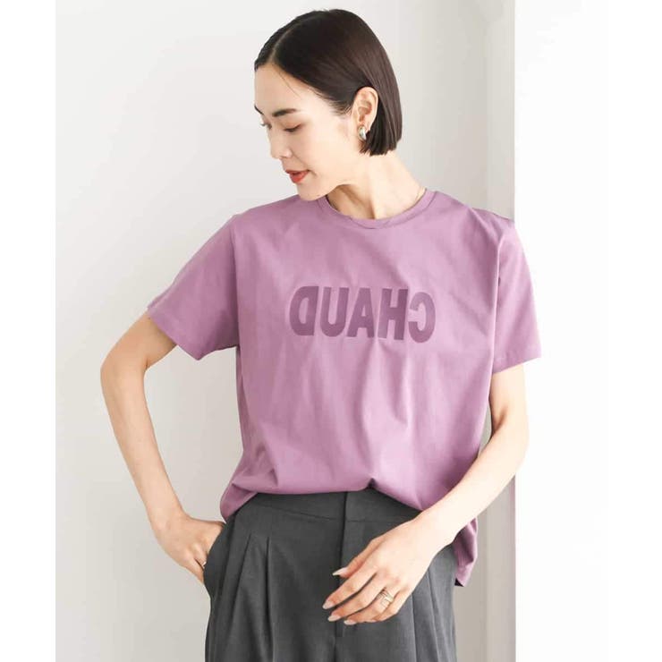 フロッキーロゴTシャツ | MICHEL KLEIN | 詳細画像1 