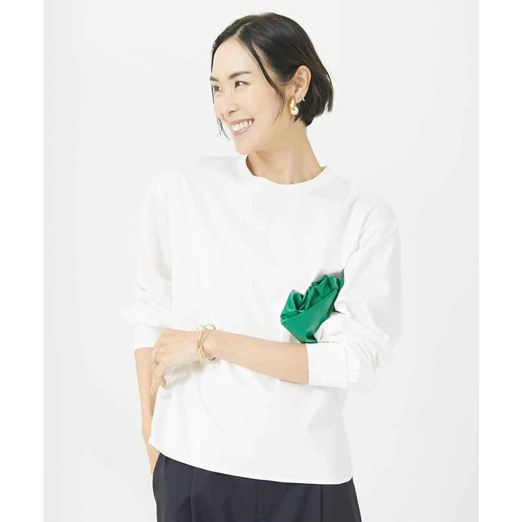 ワンポイント刺繍ロングスリーブカットソー | MICHEL KLEIN | 詳細画像17 