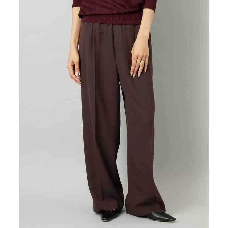 バーガンディ | コージーワイドパンツ | MICHEL KLEIN