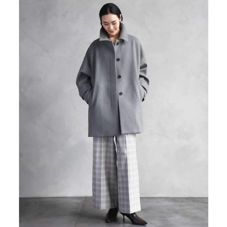 2WAYストレッチチェックワイドパンツ | MICHEL KLEIN | 詳細画像19 