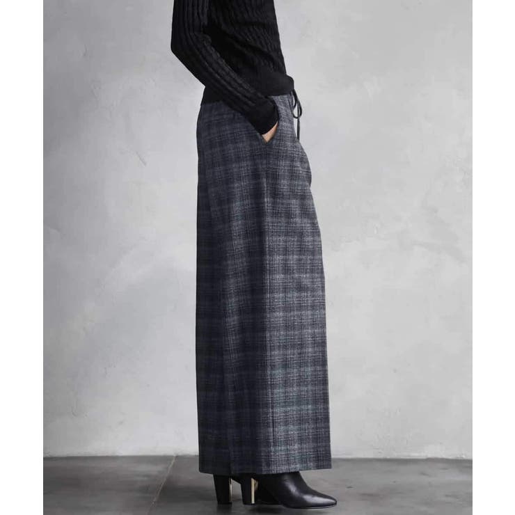 2WAYストレッチチェックワイドパンツ | MICHEL KLEIN | 詳細画像2 