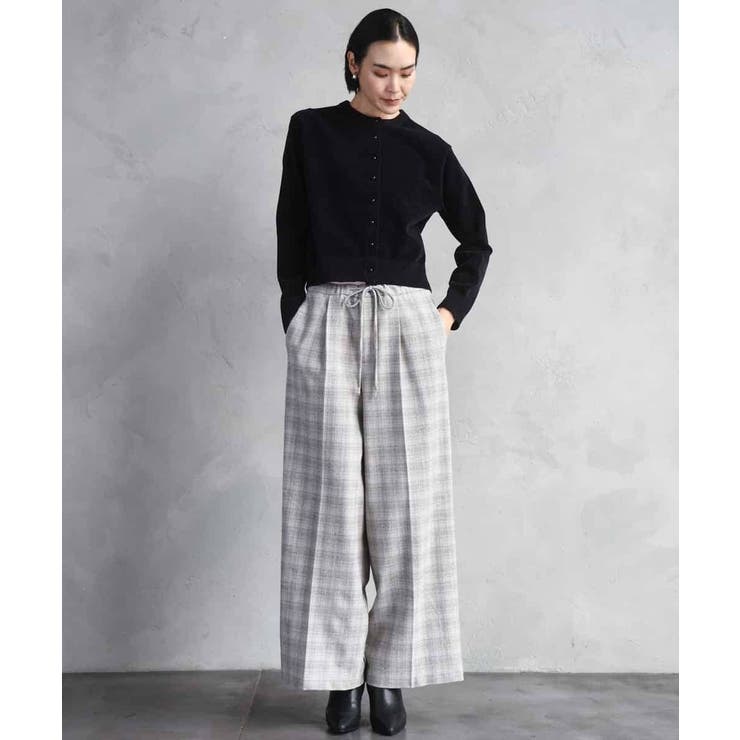 2WAYストレッチチェックワイドパンツ | MICHEL KLEIN | 詳細画像20 