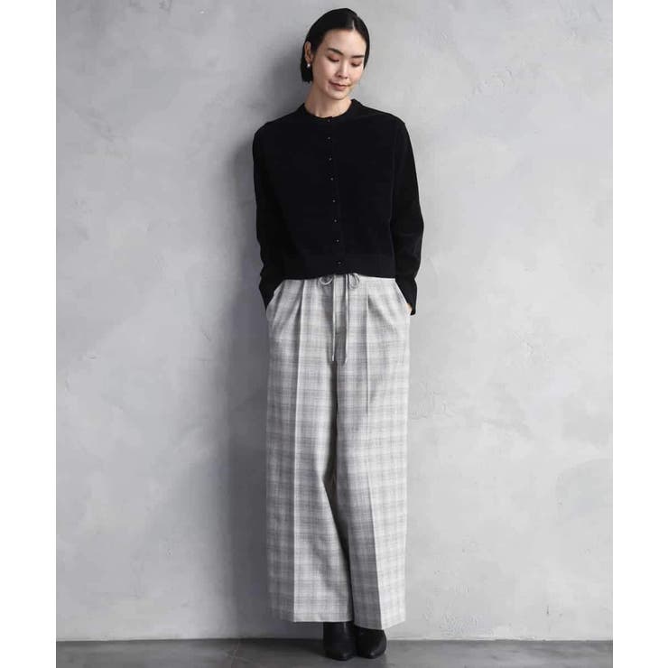 2WAYストレッチチェックワイドパンツ | MICHEL KLEIN | 詳細画像22 