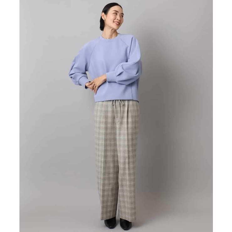 2WAYストレッチチェックワイドパンツ | MICHEL KLEIN | 詳細画像24 