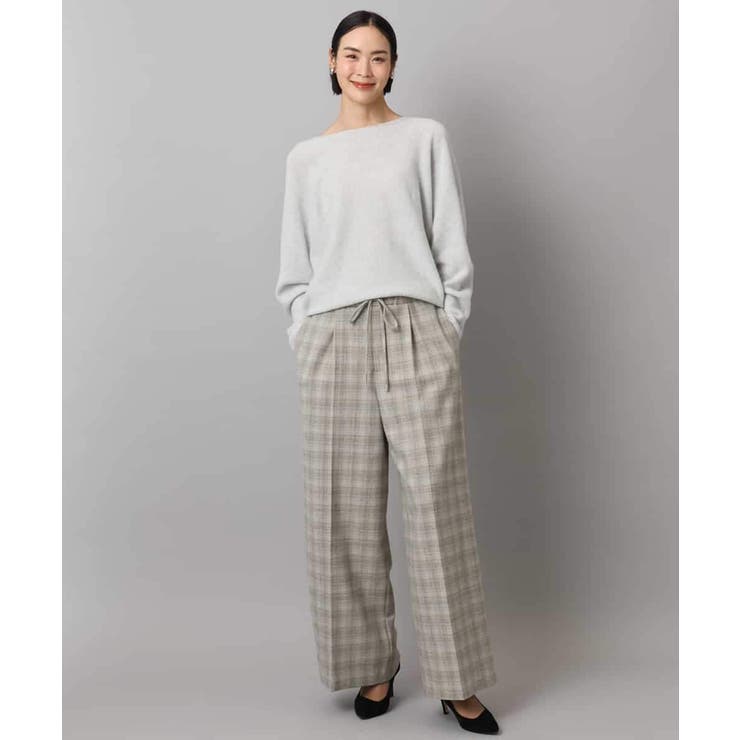 2WAYストレッチチェックワイドパンツ | MICHEL KLEIN | 詳細画像29 