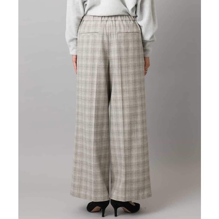 2WAYストレッチチェックワイドパンツ | MICHEL KLEIN | 詳細画像34 