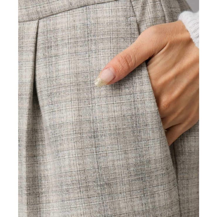 2WAYストレッチチェックワイドパンツ | MICHEL KLEIN | 詳細画像38 