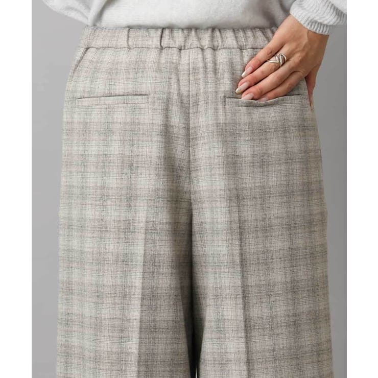 2WAYストレッチチェックワイドパンツ | MICHEL KLEIN | 詳細画像47 