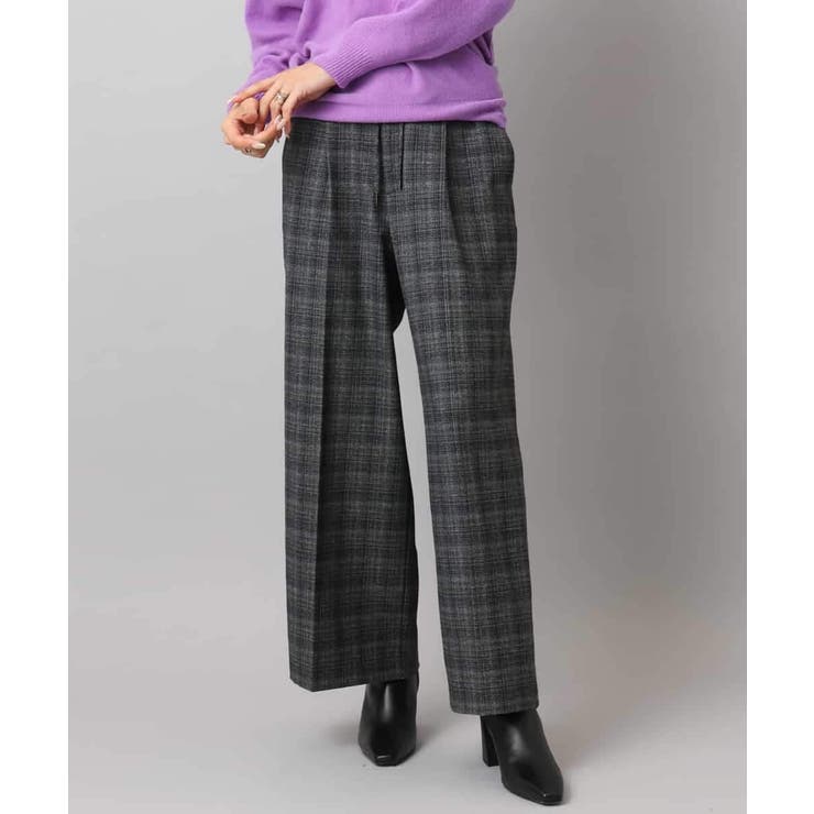 2WAYストレッチチェックワイドパンツ | MICHEL KLEIN | 詳細画像7 