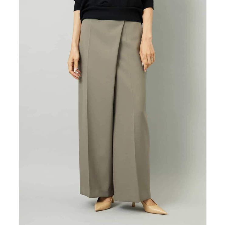 カーキベージュ | ラップバレルパンツ | MICHEL KLEIN