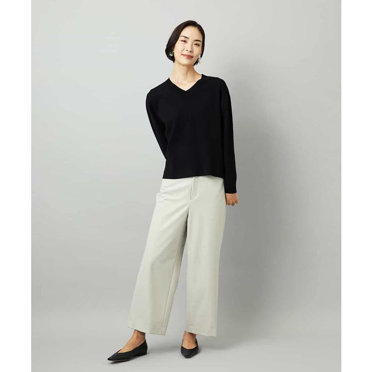 [定番人気]ストレッチ裏起毛ワイドパンツ | MICHEL KLEIN | 詳細画像14 