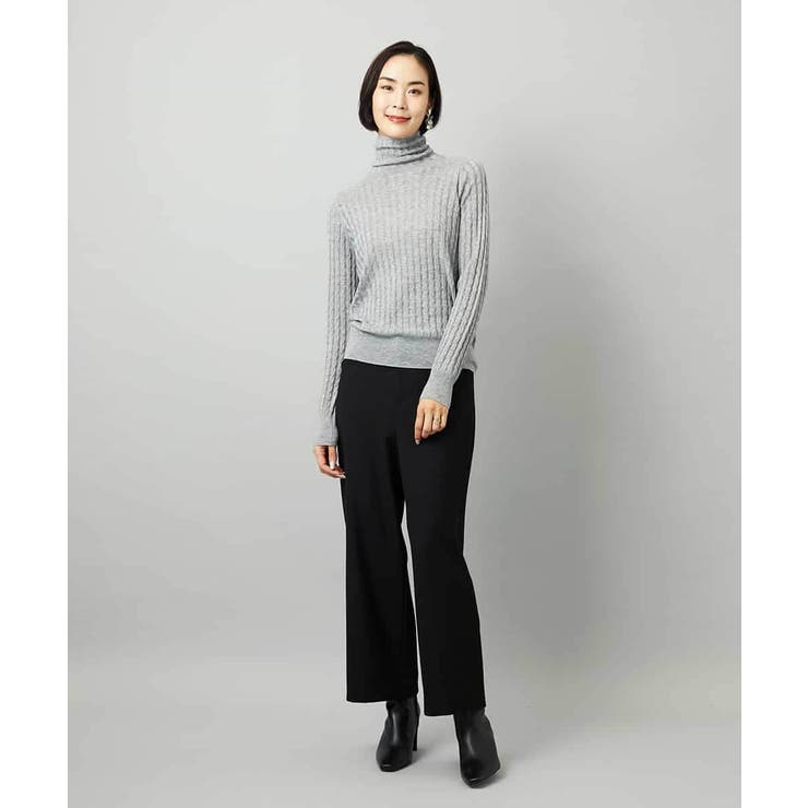 [定番人気]ストレッチ裏起毛ワイドパンツ | MICHEL KLEIN | 詳細画像19 