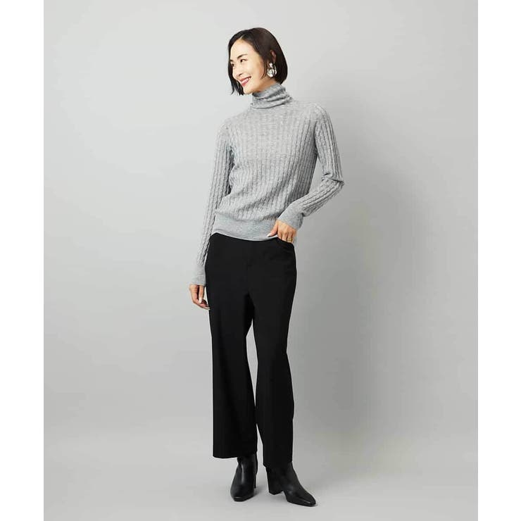 [定番人気]ストレッチ裏起毛ワイドパンツ | MICHEL KLEIN | 詳細画像20 