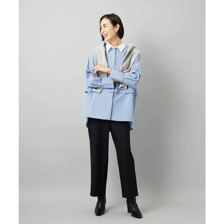 [定番人気]ストレッチ裏起毛ワイドパンツ | MICHEL KLEIN | 詳細画像21 