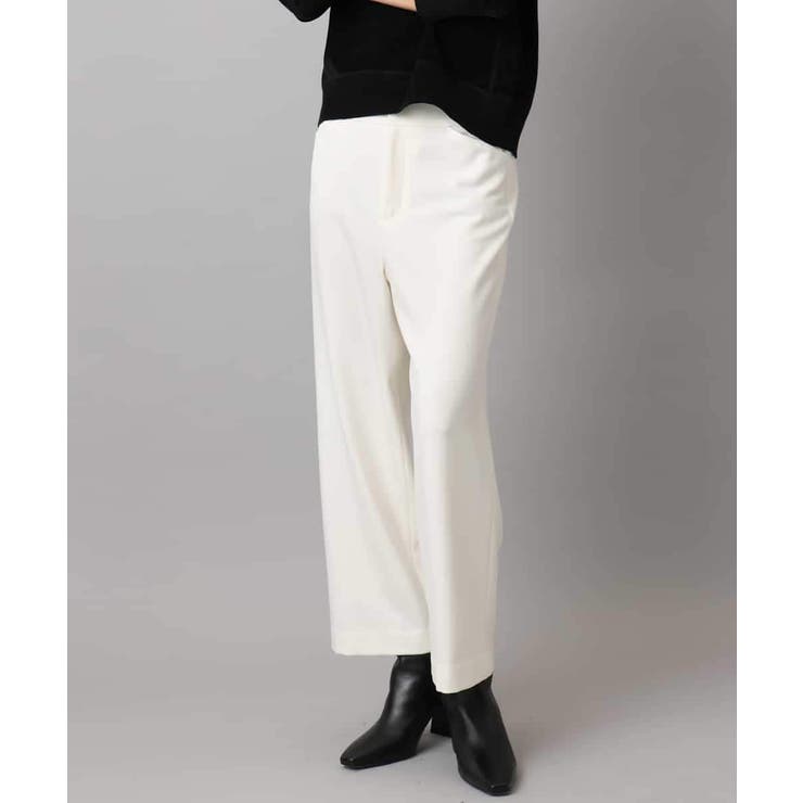 ［定番人気/新色追加］裏起毛ワイドクロップドパンツ(機能素材) | MICHEL KLEIN | 詳細画像10 