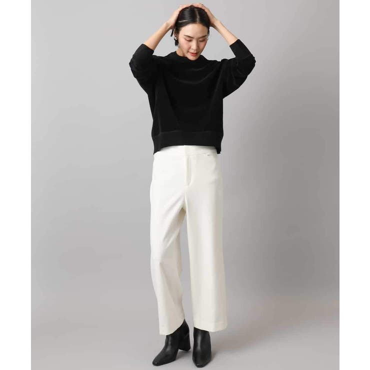 ［定番人気/新色追加］裏起毛ワイドクロップドパンツ(機能素材) | MICHEL KLEIN | 詳細画像12 