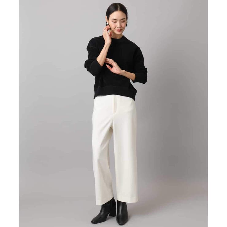 ［定番人気/新色追加］裏起毛ワイドクロップドパンツ(機能素材) | MICHEL KLEIN | 詳細画像13 