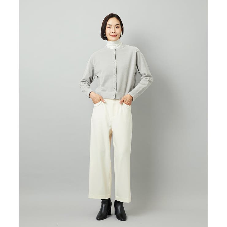 ［定番人気/新色追加］裏起毛ワイドクロップドパンツ(機能素材) | MICHEL KLEIN | 詳細画像16 