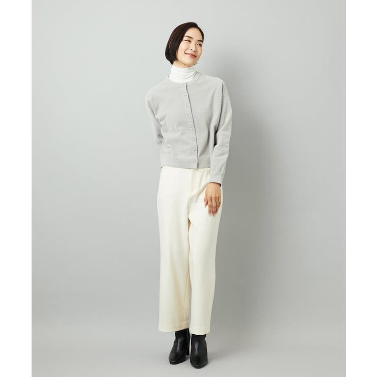 ［定番人気/新色追加］裏起毛ワイドクロップドパンツ(機能素材) | MICHEL KLEIN | 詳細画像17 