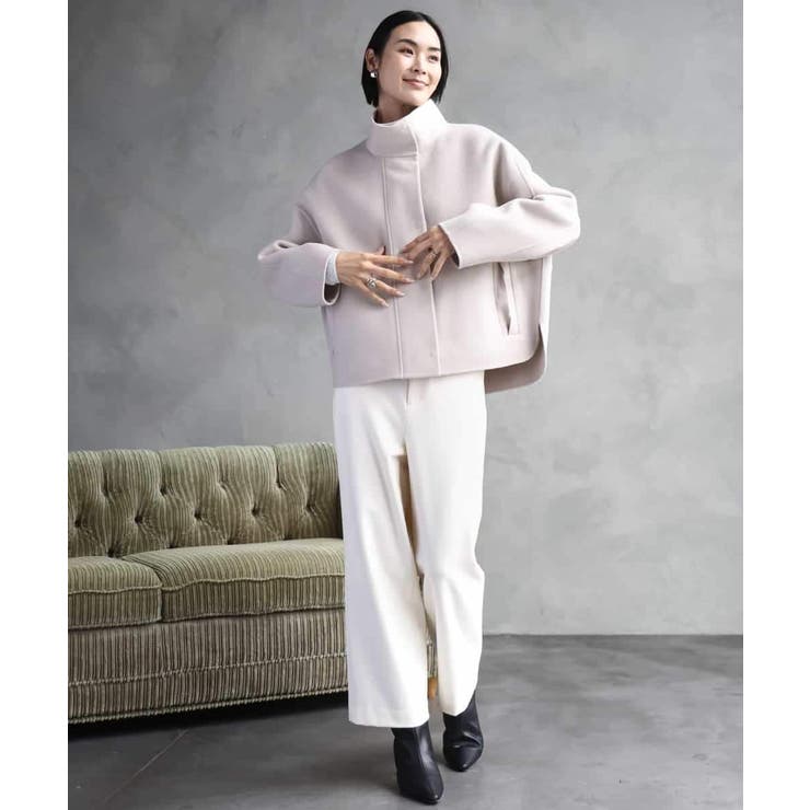 ［定番人気/新色追加］裏起毛ワイドクロップドパンツ(機能素材) | MICHEL KLEIN | 詳細画像25 