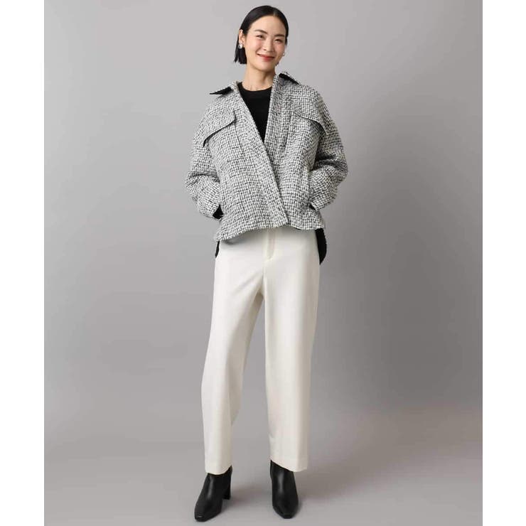 ［定番人気/新色追加］裏起毛ワイドクロップドパンツ(機能素材) | MICHEL KLEIN | 詳細画像36 