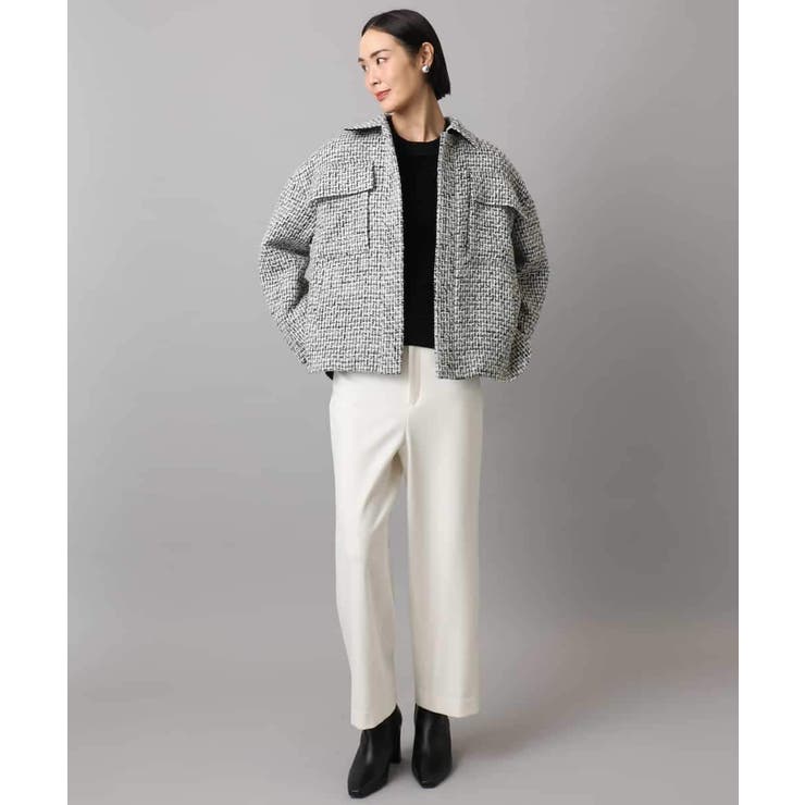 ［定番人気/新色追加］裏起毛ワイドクロップドパンツ(機能素材) | MICHEL KLEIN | 詳細画像37 