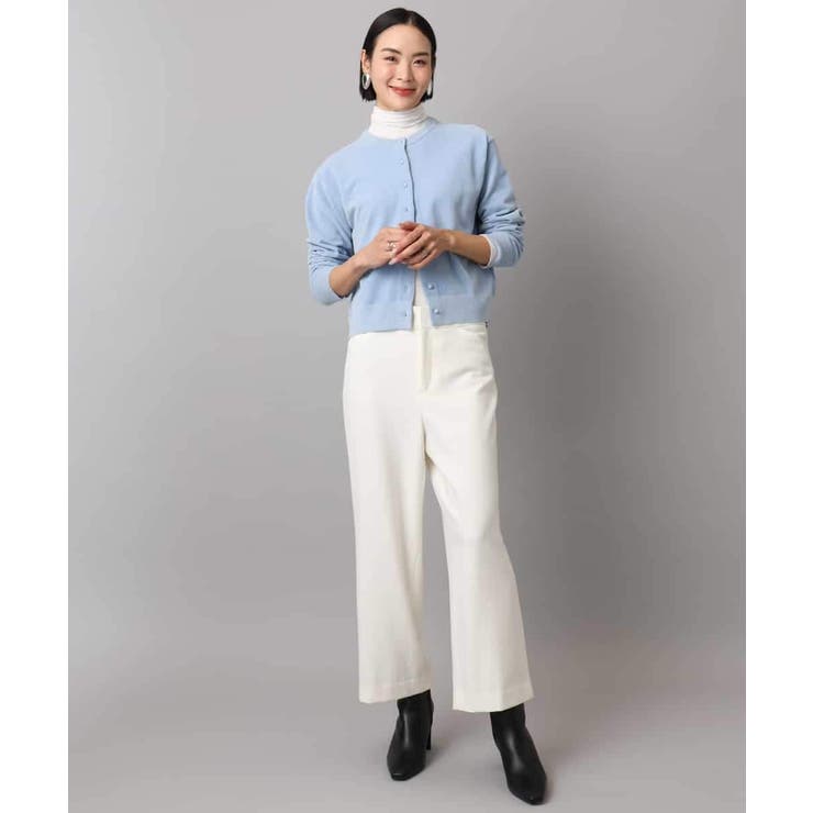 ［定番人気/新色追加］裏起毛ワイドクロップドパンツ(機能素材) | MICHEL KLEIN | 詳細画像39 