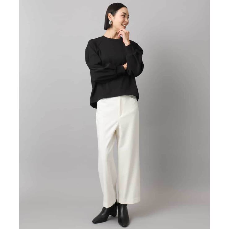 ［定番人気/新色追加］裏起毛ワイドクロップドパンツ(機能素材) | MICHEL KLEIN | 詳細画像43 