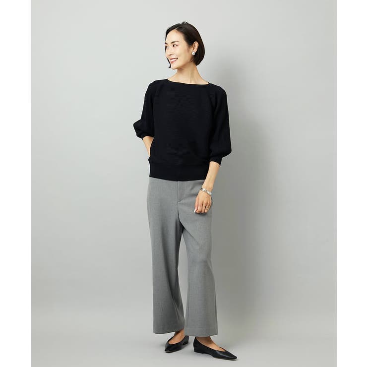 ［定番人気/新色追加］裏起毛ワイドクロップドパンツ(機能素材) | MICHEL KLEIN | 詳細画像46 