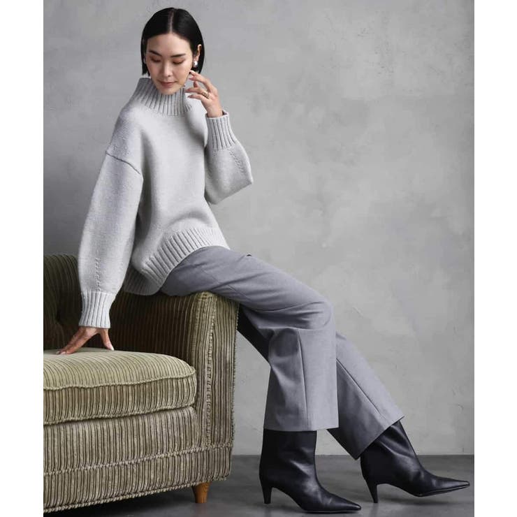 ［定番人気/新色追加］裏起毛ワイドクロップドパンツ(機能素材) | MICHEL KLEIN | 詳細画像49 