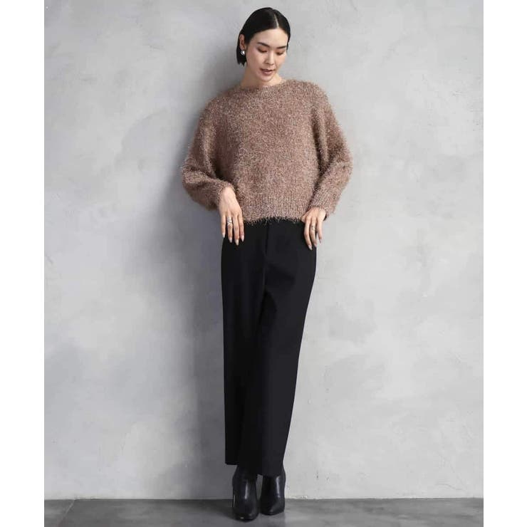 ［定番人気/新色追加］裏起毛ワイドクロップドパンツ(機能素材) | MICHEL KLEIN | 詳細画像58 