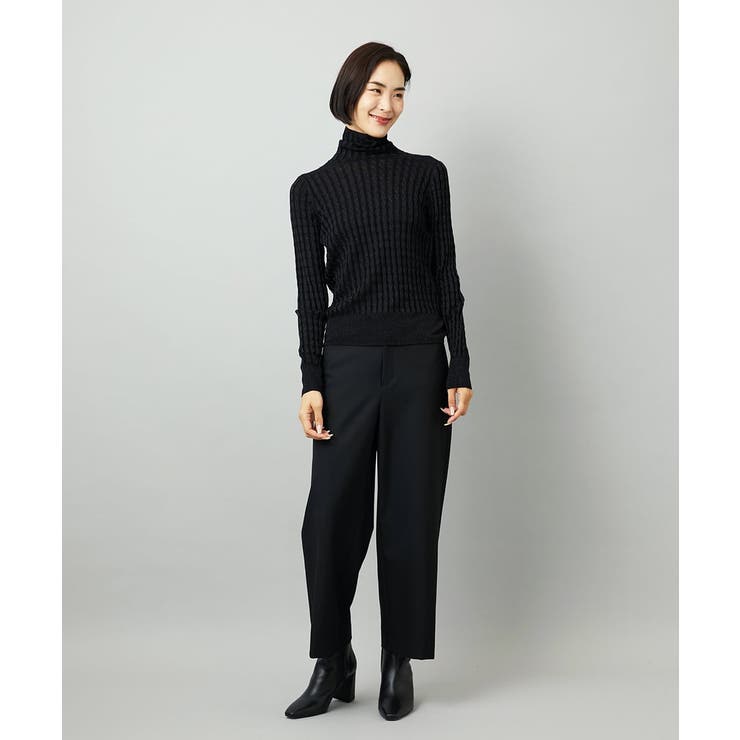 ［定番人気/新色追加］裏起毛ワイドクロップドパンツ(機能素材) | MICHEL KLEIN | 詳細画像62 